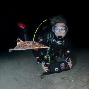 Curso buceo nocturno en La Herradura